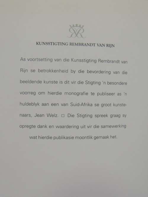 Die Wereld Van Jean Welz (Afrikaans) - Elza Miles