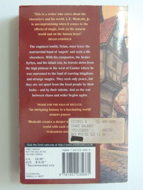 The Chaos Balance - of the Saga of Recluse - L E Modesitt, Jr.