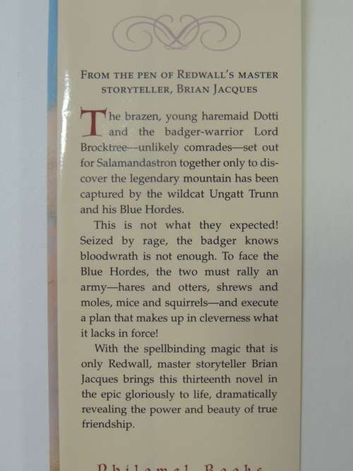 Lord Brocktree - A Tale of Redwall - First Edition - Brian Jacques