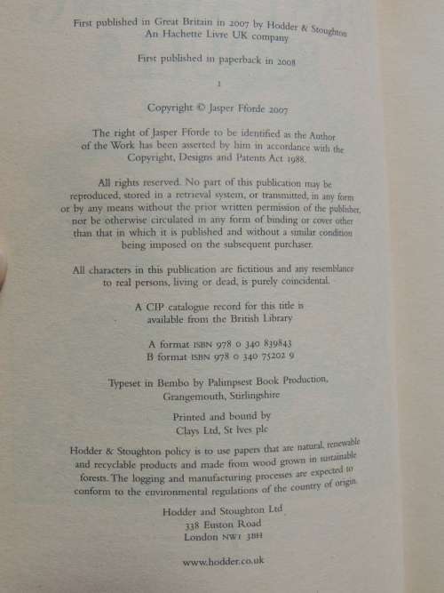 First Among Sequels - A World Book Novel - Jasper Fforde