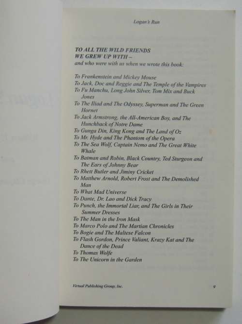 Logan`s Run - Millenium Edition - William F Nolan, George C Johnson