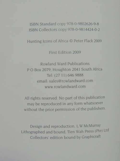 Hunting Icons of Africa - Peter Flack