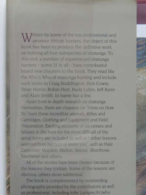 Hunting the Spiral Horns Sitatunga The Sly, Shy, Secretive one - Ed. Peter Flack