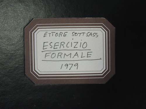 Esercizio Formale 1979 (FORMAL EXERCISE) - Ettore Sottsass