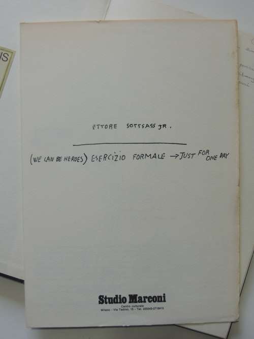 Esercizio Formale 1979 (FORMAL EXERCISE) - Ettore Sottsass