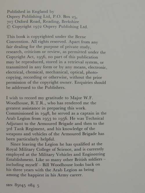 Osprey Men-At-Arms Series: The Arab Legion - Peter Young