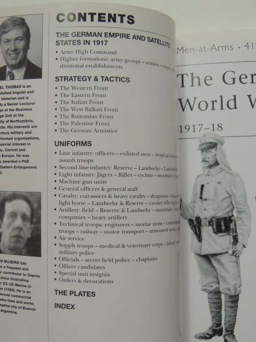 Osprey Men-At-Arms Series: The German Army In  World War 1  (3) 1917 -18 - Nigel Thomas