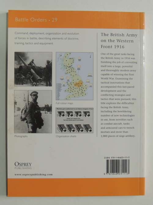Osprey Battle Orders Series: The British Army On The Western Front 1916 - Bruce Gudmundsson