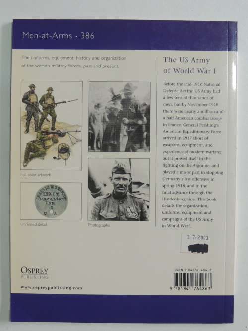 Osprey Men-At-Arms Series: The US Army Of World War 1 - Mark R. Henry