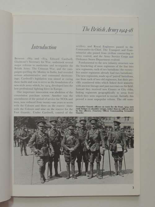 Osprey Men-At-Arms Series:  The British Army 1914 - 18 - D S V Fosten and R J Marrion