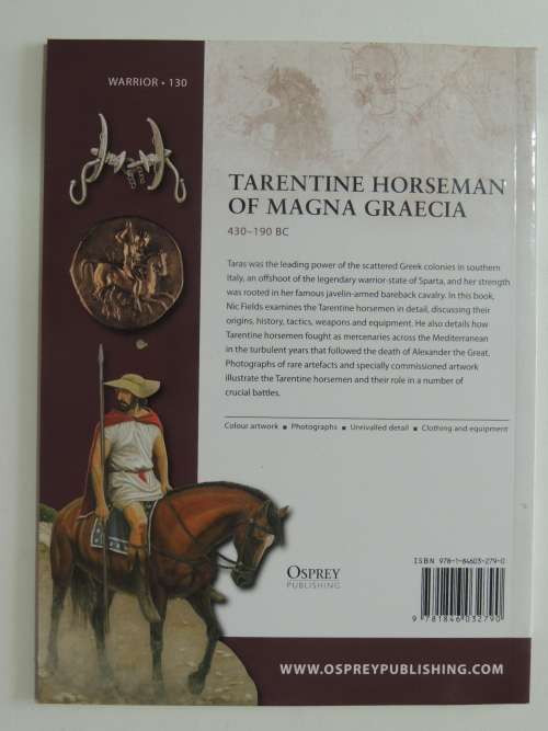 Osprey Warrior Series: Tarentine Horseman Of Magna Graecia 430 - 190 BC - Nic Field