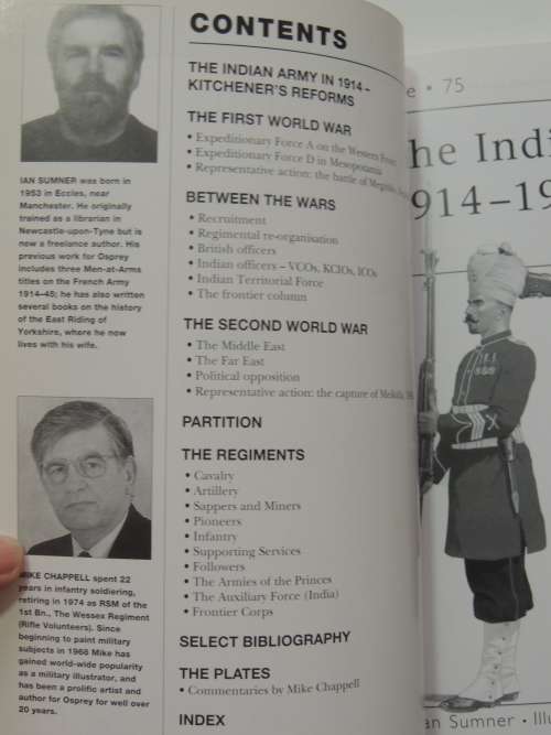 Osprey Elite Series: The Indian Army 1914-1947 - Ian Sumner