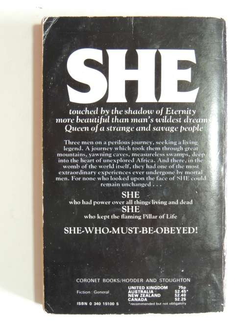 SHE - H Rider Haggard