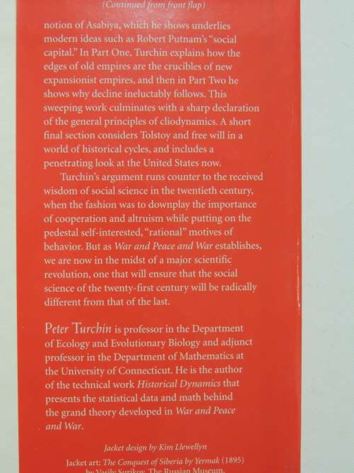 War and Peace and War - The Life Cycles of Imperial Nations - Peter Turchin