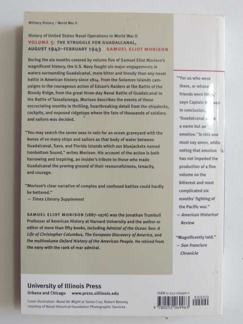 The Struggle for Guadalcanal August 1942- February 1943 - Vol 5 - Samuel Eliot Morison
