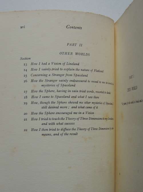 Flatland - A Romance of Many Dimensions (1932) A Square - Edwin A Abbott