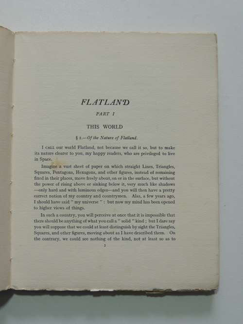 Flatland - A Romance of Many Dimensions (1932) A Square - Edwin A Abbott