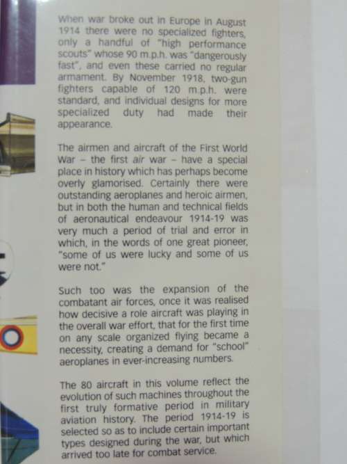 Fighters 1914-19 Attack and Training Aircraft  - Kenneth Munson
