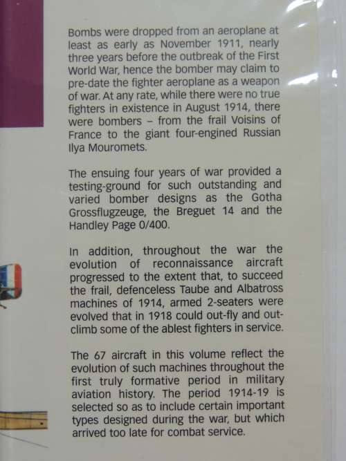 Bombers 1914-19 Patrol and Reconnaissance Aircraft - Kenneth Munson