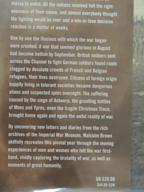 1914 The Men Who Went To War - Malcolm Brown