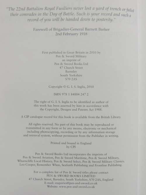 The Kensington Battalion  `Never Lost A Yard` - G.I.S. Inglis