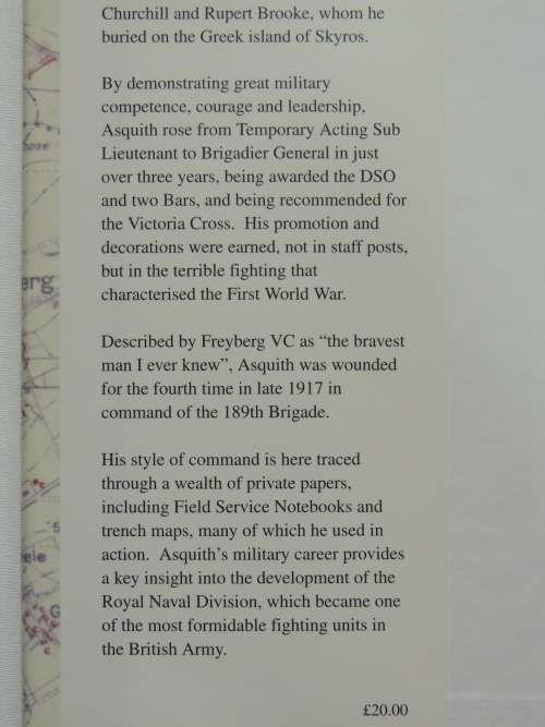 Command In The Royal Naval Division -Military Biography: Brig Gen A M Asquith DSO - Chris Page