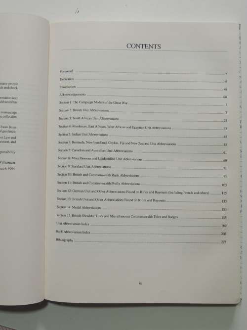 A Dictionary Of Great War Abbreviations - Howard Williamson