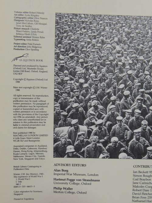 The Experience Of World War 1-J.M. Winter