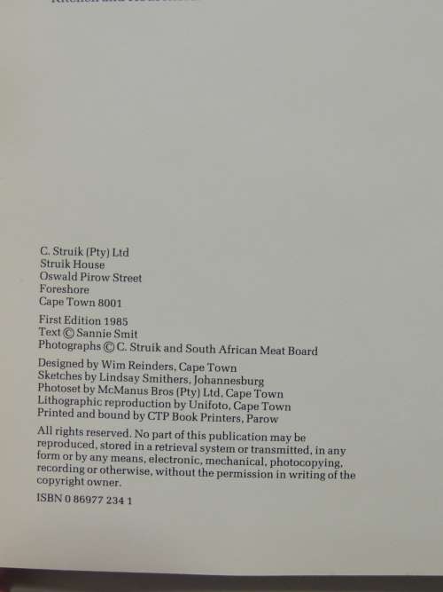 The South African All-Colour Meat Cookbook - Sannie Smit