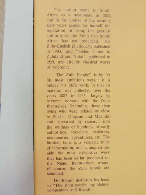 The Zulu People - As They Were Before the White Man Came - AT Bryant 1967