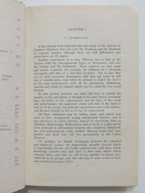 The Mashona and the Matabele - Charles Bullock 1950