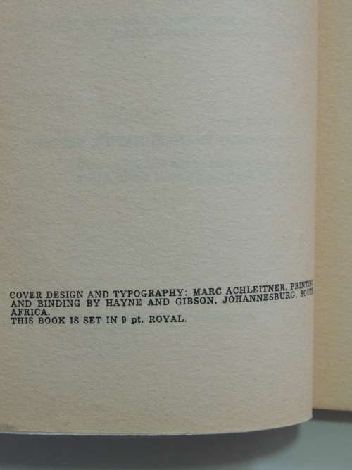 Rivonia - Operation Myibuye - A Review of the Rivonia Trial  - HHW dE Villiers 1964