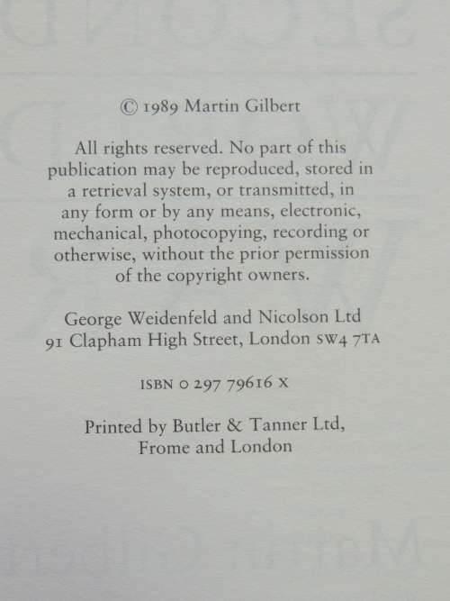 Second World War -  Martin Gilbert