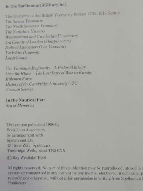 The Territorial Battalions  A Pictorial History 1859 - 1985 - Ray Westlake