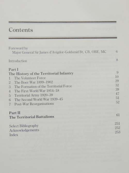 The Territorial Battalions  A Pictorial History 1859 - 1985 - Ray Westlake