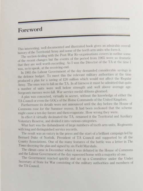 The Territorial Battalions  A Pictorial History 1859 - 1985 - Ray Westlake