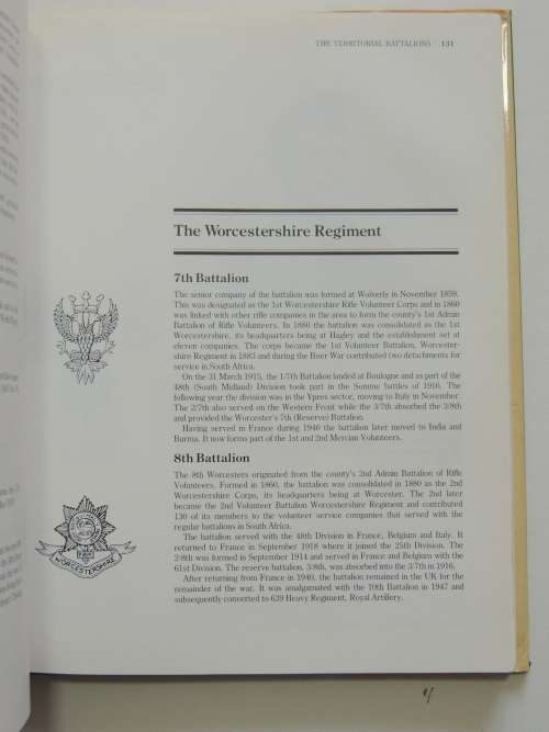 The Territorial Battalions  A Pictorial History 1859 - 1985 - Ray Westlake