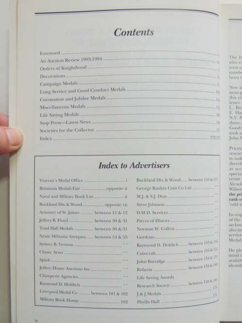 The Medals Year Book  1995 Edition - Norman Gooding