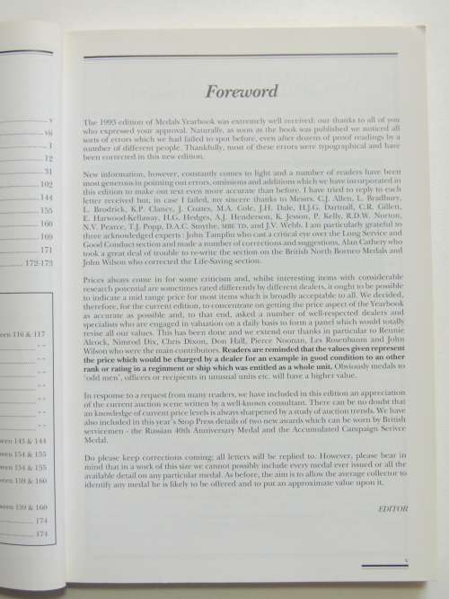The Medals Year Book  1995 Edition - Norman Gooding