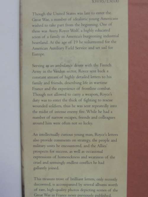 Letters From Verdun - ed William C. Harvey and Eric T. Harvey
