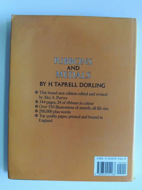 Ribbons And Medals  Edited And Revised By Alec A. Purves- H. Taprell Dorling