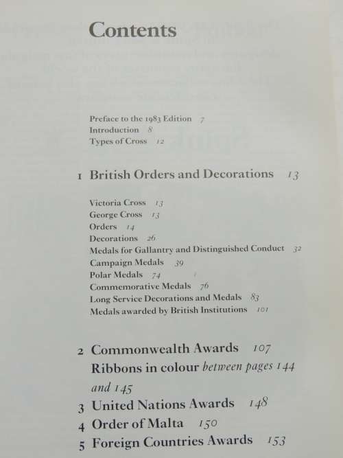 Ribbons And Medals  Edited And Revised By Alec A. Purves- H. Taprell Dorling