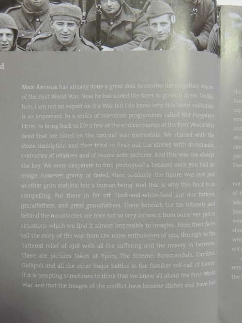 The Faces Of World War I, The Great War In Words And Pictures - Max Arthur