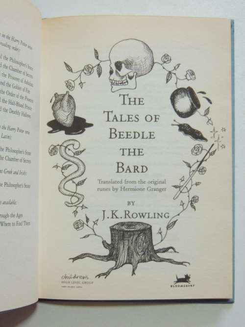 The Tales of Beedle The Bard - First Edition 2008 - JK Rowling