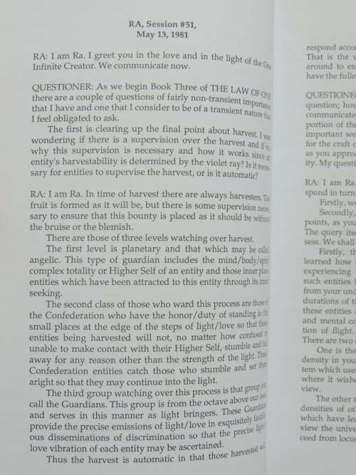 The Law of One - Book III by Ra, a Humble Messenger of the Law of One