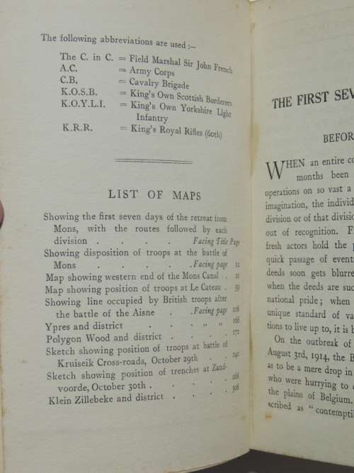 The First Seven Divisions A Detailed Account of the Fighting from Mons to Ypres - Ernest Hamilton