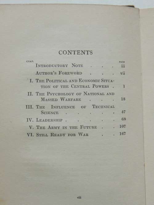 Deductions from the World WarLT Baron von Freytag-Loringhoven