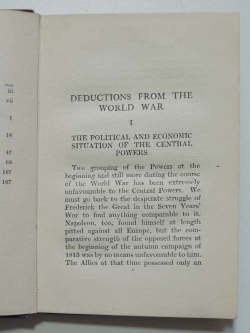 Deductions from the World WarLT Baron von Freytag-Loringhoven