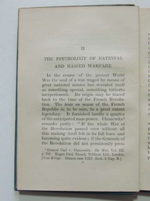 Deductions from the World WarLT Baron von Freytag-Loringhoven