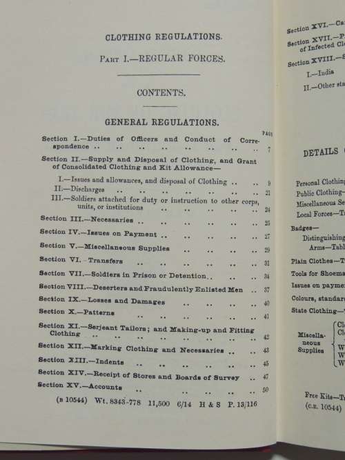 Clothing Regulations 1914 - Ray Westlake - Military Books